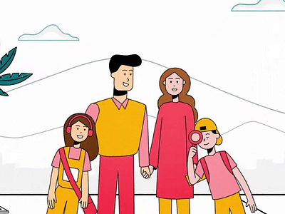 Airbnb (2019). 2d airbnb animation app cel celanimation explainer explainervideo family gif gifs graphic design host illustration motion motion graphics neighbors