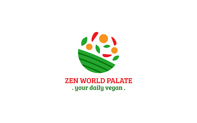 Zen World Visual Identity Design brand brand identity branding logo logo brand logo design vegan vegan logo visual idemtity