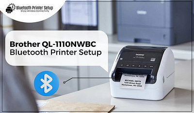 Brother QL-1110NWBC Bluetooth Printer Setup bluetooth printer setup brother bluetooth printer setup