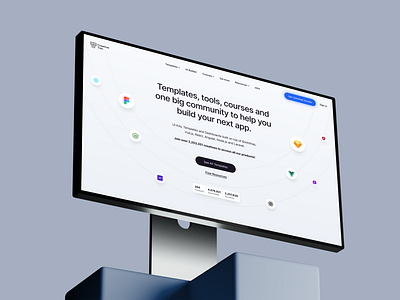 Website Redesign for Creative Tim 3d app branding design development graphic design homepage landing page platform ui user experience user interface ux web web design website