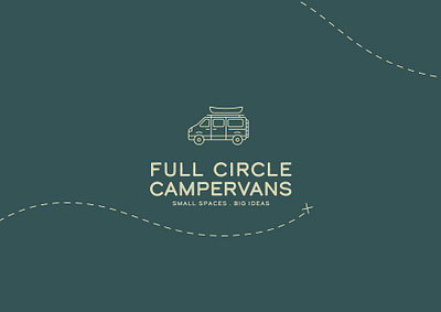 Full Circle Campervans adobe illustrator adventure branding camper campervan client craftsmanship creative design explore fullcirclecampervans graphic design handcrafted nomad nomadic lifestyle outdoors travel van builder vector visual identity