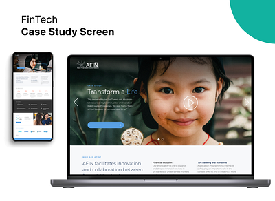 FinTech Case Study UX fintech ui design uiux web design
