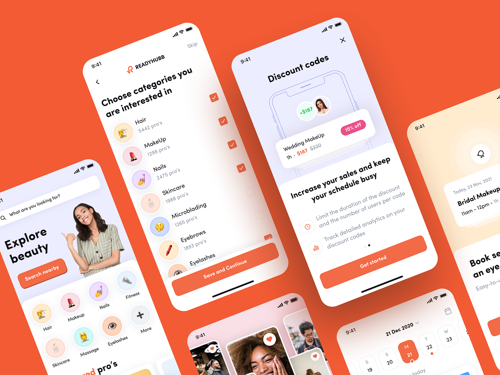 App for Beauty Services Booking by Kristina Moiseeva for Zero One