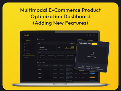 Multimodal E-Commerce Product Optimization Dashboard (Adding New casestudy dashboard figma ui ux