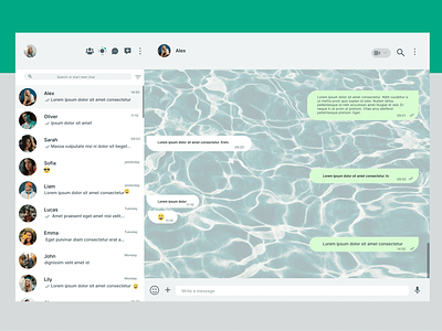Direct Messaging - Daily UI 013 chat daily daily ui 013 dailyui013 design direct messaging message message app messaging app ui ui design uix101 ux web webapplication