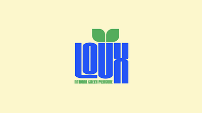 Loux Retro Logo greek logo loux rebranding refreshments retro vintage