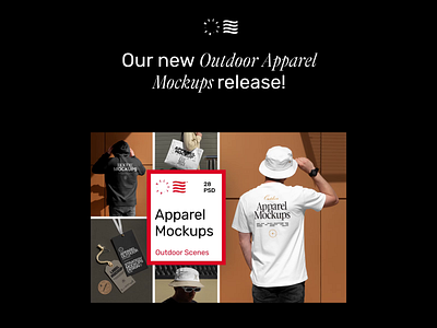 Outdoor Apparel Mockups apparel branding design download hoodie identity logo mockup mockups paper bag psd shopping bag template tshirt typography