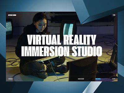 Virtual Reality Immersion Studio Website branding design game gaming graphic design immersive interaction design interface landing page scroll ui user experience user interface ux virtual reality web web design web marketing web page website