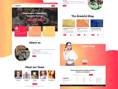 GratefulGiving Webflow Web Ui design ui uiuxdesign userinterface
