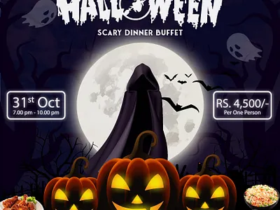 A Social media post for a hotel. Celebrating Halloween branding graphic design illustrator marketing social media social media advertisement