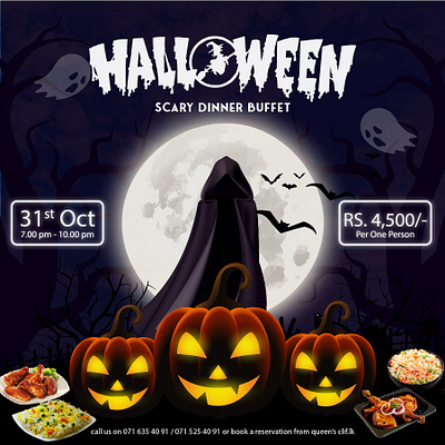 A Social media post for a hotel. Celebrating Halloween branding graphic design illustrator marketing social media social media advertisement