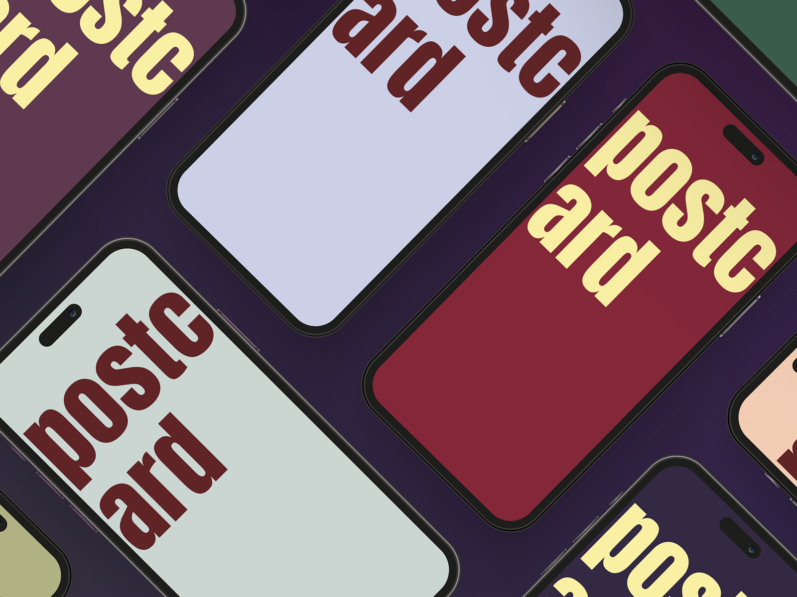 app postcard by estela bento on Dribbble