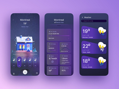 Weather App design figma ui weather app