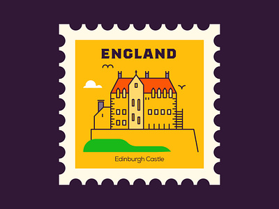 Edinburgh Castle - United Kingdom castle design edinburg england flat icon illustration line united kingdom vector