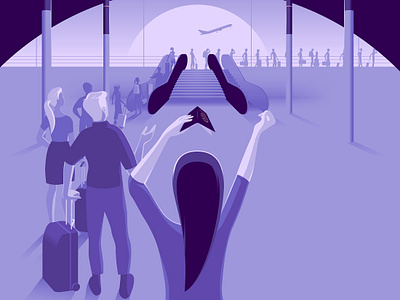 Travel Horrors on Halloween – Airport Queues airport airport queues frustration halloween horror queues scream scream mask travel waiting