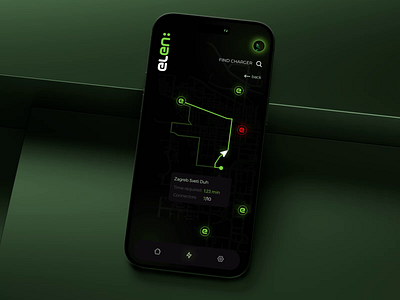 Electric car charging app design car chargingapp darkapp electric electriccar