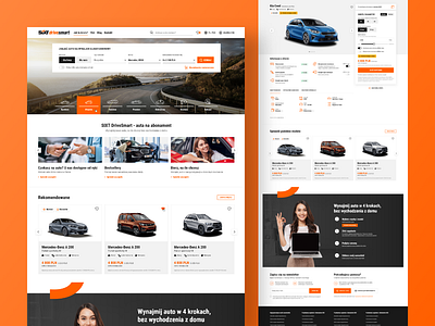 SiXT - Website for a car rental industry ✨ branding graphic design ui