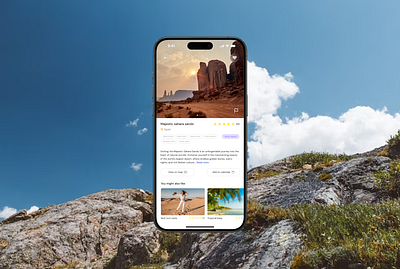 Tourist app UI design beautiful design mobile ui design product design tourist app travel app ui uiux