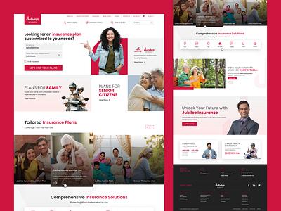 Jubilee Insurance Website Concept arun kumar design fintech homepage insurance jubilee insurance landing page product design ui ui design ui ux design ui visual design uiux design user interface web web design webdesign website website design