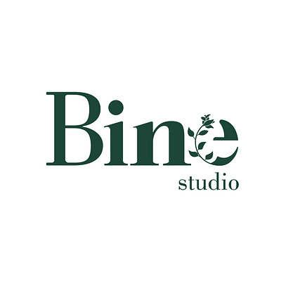 Bine Studio branding design elegant floral flower font graphic design identity illustration illustrator logo mix studio typography ui ux vector