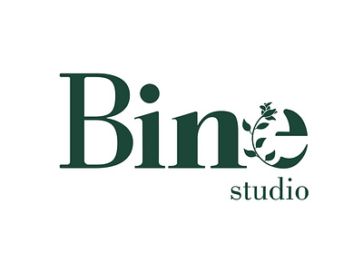 Bine Studio branding design elegant floral flower font graphic design identity illustration illustrator logo mix studio typography ui ux vector