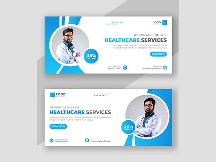 Medical Social Media Cover Template by nandinigraphics on Dribbble