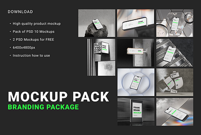 FREE MOCKUP PACK 3d art branding branding mockup branding package caustic color design free free mockup graphic design logo mockup mockup pack ui