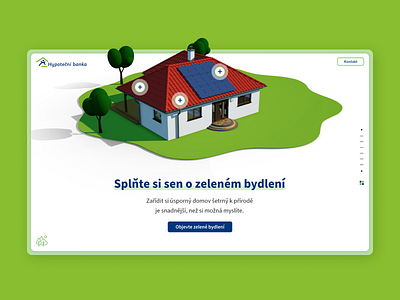 Zelená Hypotéka / Green Mortgage 3d graphic design microsite ui ux web development