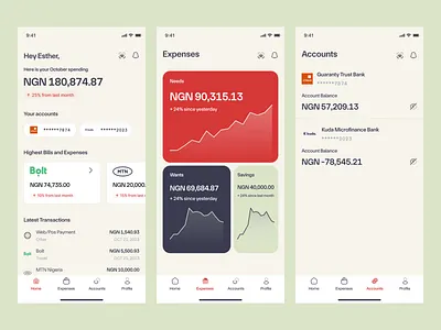 Glee app budget budgeting design finance mobile mobile ui ui