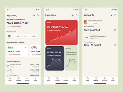 Glee app budget budgeting design finance mobile mobile ui ui