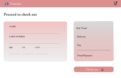 Card Checkout (DailyUI#2) card cart checkout dailyui day2