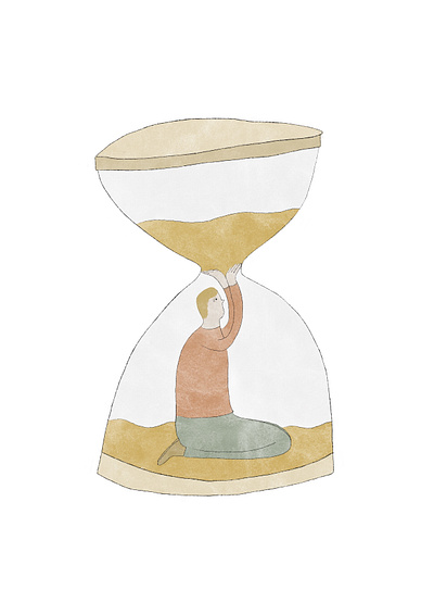 Time concept digital drawing digital illustration hourglass illustration time