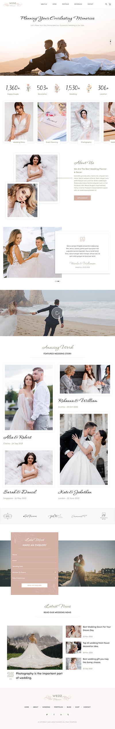 Wedding Planner - Mockup Figma figma graphic design mockup ui