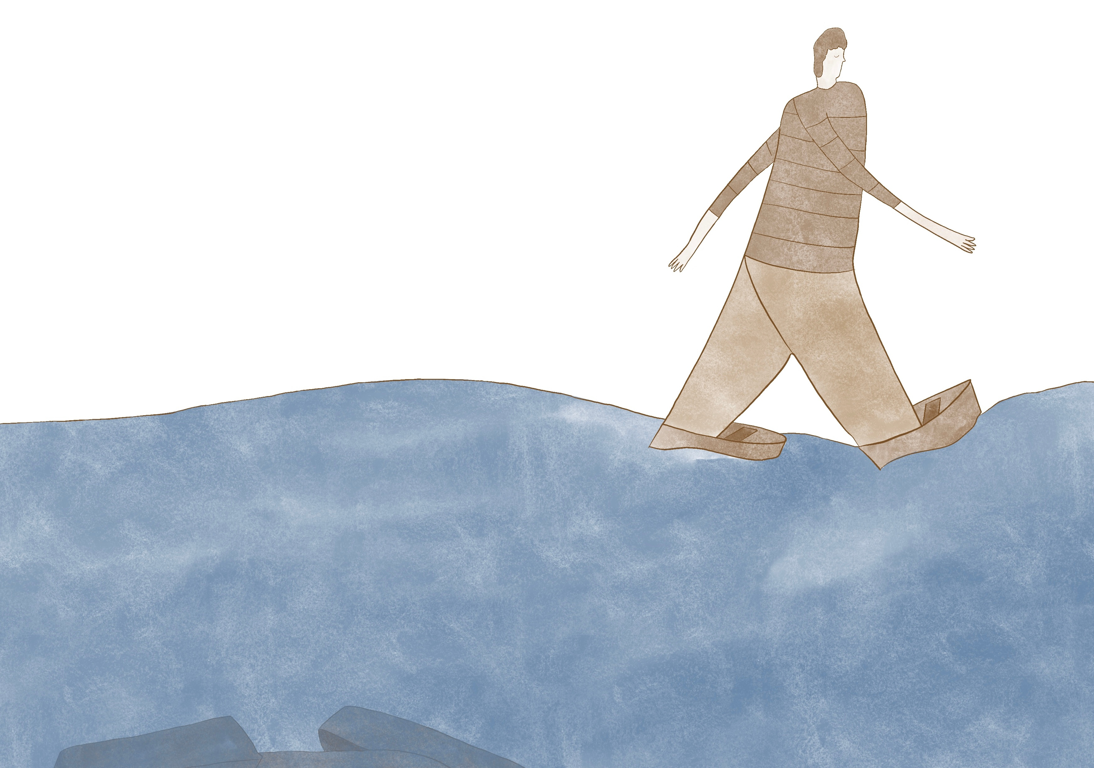 Example of Crossing the sea