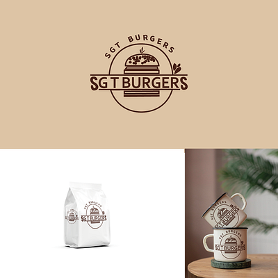 SGT Burgers - Logo Design 3d animation branding graphic design logo ui
