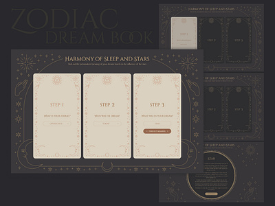 Zodiac dream book service design creativeui design designinspiration designui dribbbledesign dribbbleui figma illustration main screen minimaldesign ui uidesigner uiinspiration uipatterns uiux design uiuxdesign userinterface visualdesign web design