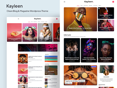 Kayleen | Blog & Magazine WordPress Theme lifestyle blog magazine template minimal blog minimal template news theme personal blog personal theme travel blog website template wordpress theme