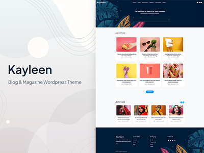 Kayleen | Blog & Magazine WordPress Theme lifestyle blog magazine template minimal blog minimal template news theme personal blog personal theme travel blog website template wordpress theme