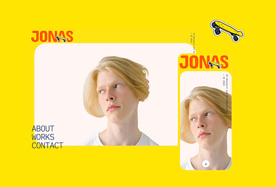 Jonas — Personal Portfolio Template framer landing page personal responsive template