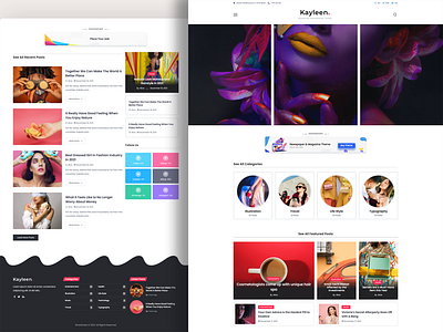 Kayleen | Blog & Magazine WordPress Theme lifestyle blog magazine template minimal blog minimal template news theme personal blog personal theme travel blog website template wordpress theme