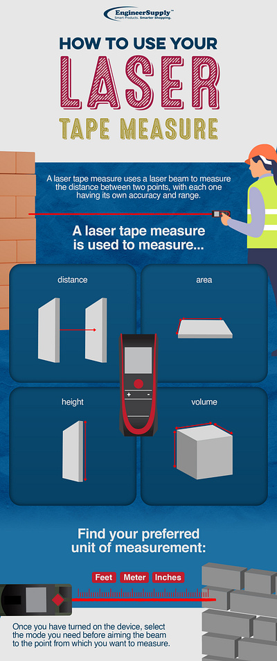 How to use your laser tape measure ad design design graphic design infographic