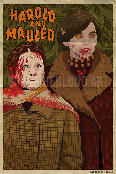 Love You To Death. Day 26: Harold and Mauled 31daysofhalloween comedy halloween horror illustration inktober