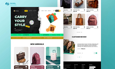 Horace Store - Modern Ecommerce Website branding ui