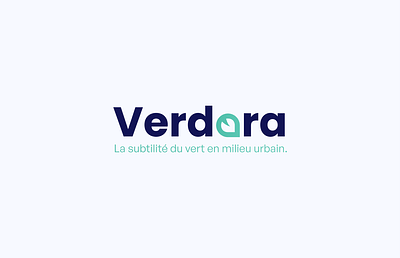 Logo Verdara - Ficticious company branding graphic design logo ui webdesign