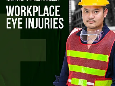 Common workplace eye injuries ad design design graphic design social media social media design