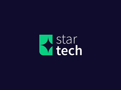 Logo StarTech - Ficticious company branding graphic design logo motion graphics ui webdesign