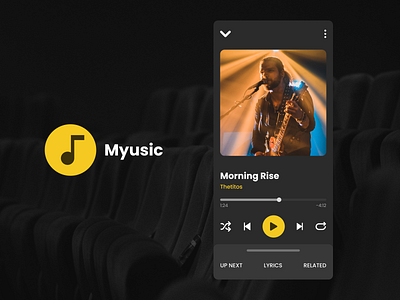 Music Player Myusic - DailyUI dailyui design music player ui ux