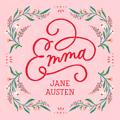 Jane Austen Spotify Audiobooks branding calligraphy colors custom type design editorial embroidery handlettering illustration jane austen lettering type type lettering typography