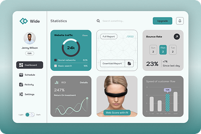 Dashboard customer flow dashboard design statistics ui ux web design