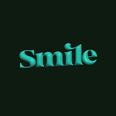 The Struggle of a Smile 3d 3dlettering animation motion graphics
